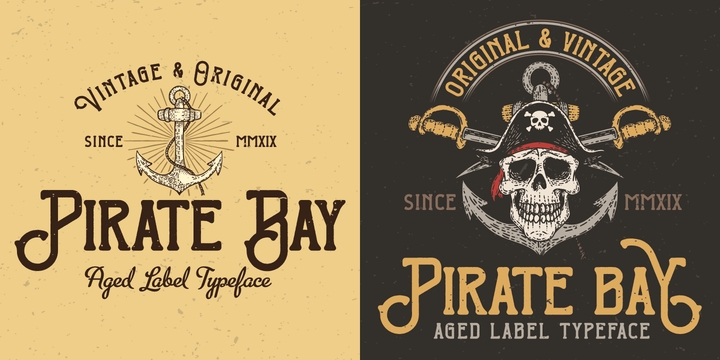 Pirate Bay Effects Font preview